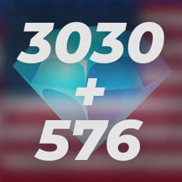 3030+576 الماس موبایل لجند آمریکا