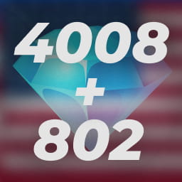 4008+802 الماس موبایل لجند آمریکا