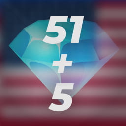 51+5 الماس موبایل لجند آمریکا