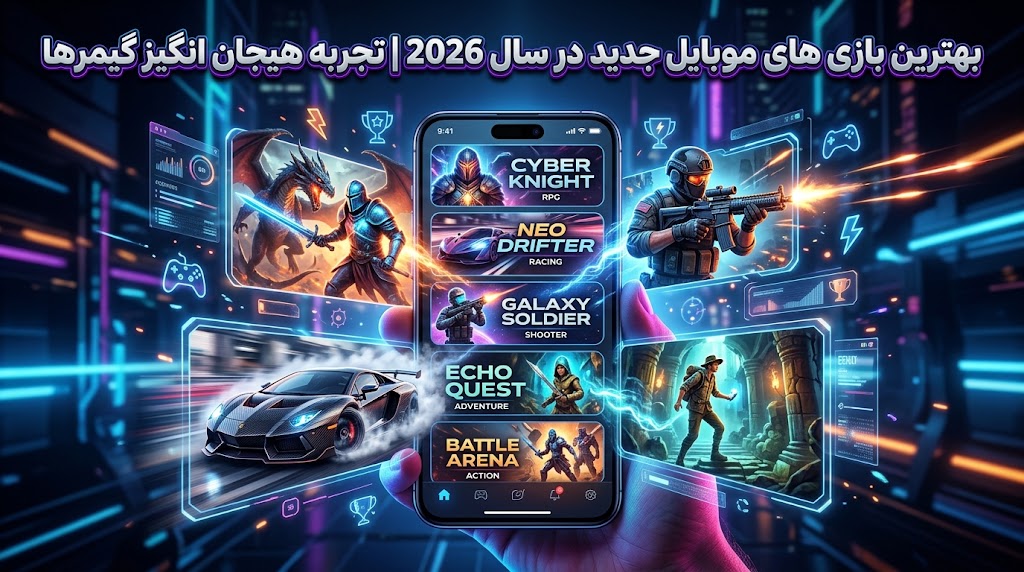 بهترین بازی های موبایل جدید در سال 2026 | تجربه هیجان انگیز گیمرها